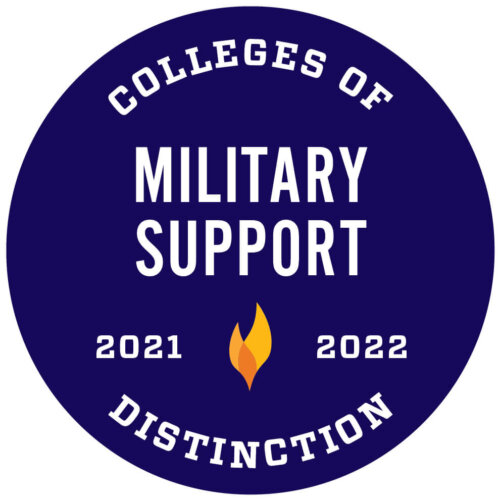 Colleges of Distinction Military Support logo