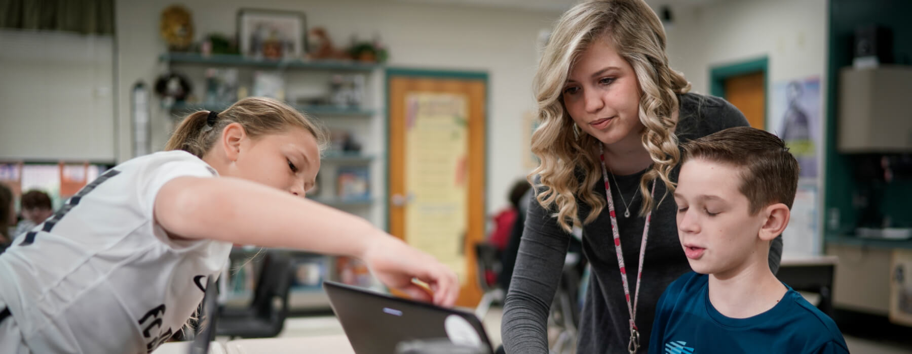 photo of education major in classroom