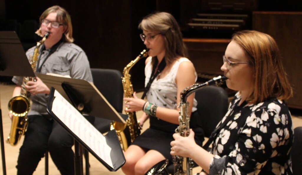 Tartan Band Sax section