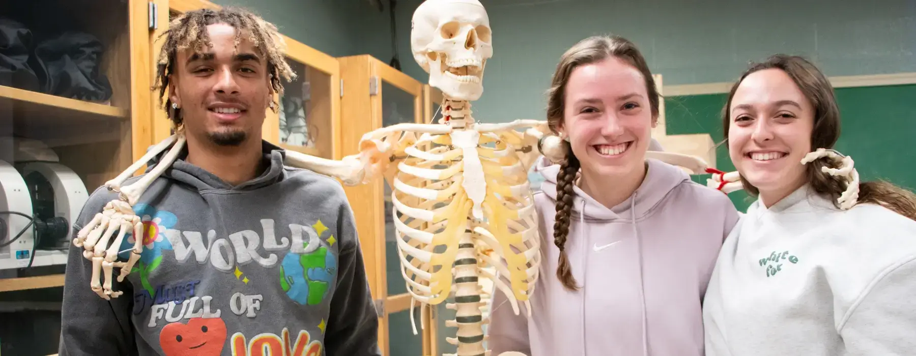Photo of students in lab