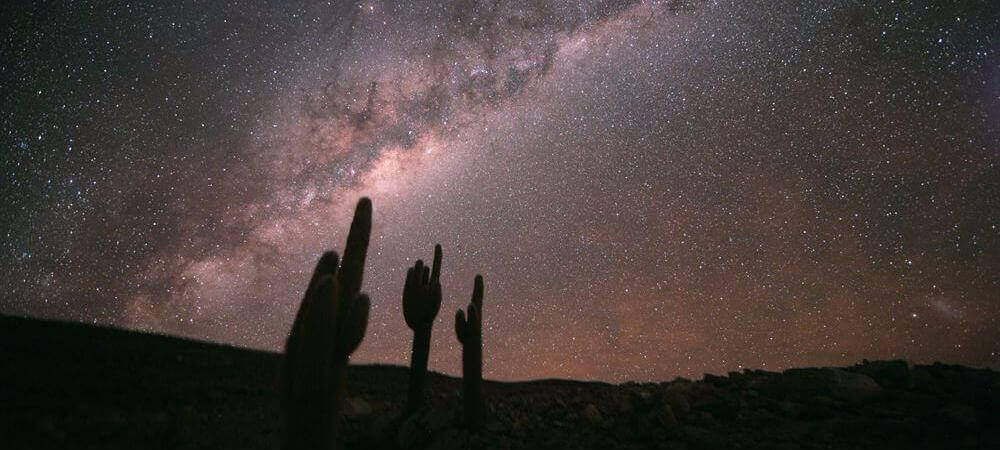 the Milky Way on a clear night in the desert