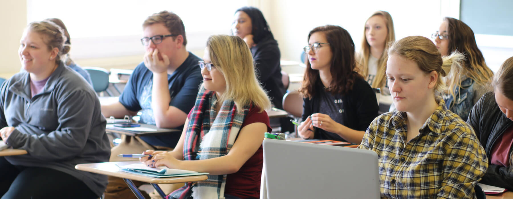Students in a Gender and Women's Studies classroom