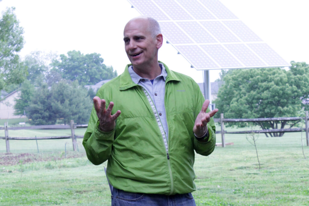 Mtn. Challenger founder Bruce Guilliuame talking about solar power