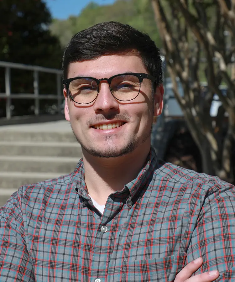 Photo of alumnus Nathan Keough, who graduated with a degree in Computer Science.