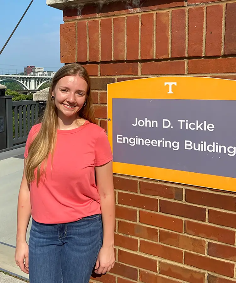 Photo of alumna Micayla Domingues who recently graduated with a B.A. in Engineering