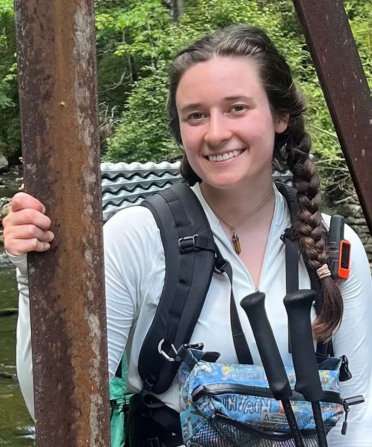 Photo of alumna Hayley Harmon Gorham who graduated with degrees in Environmental Studies and Biology.