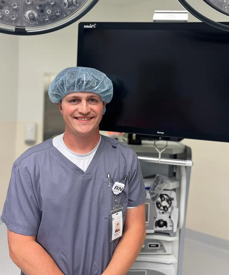 Photo of alumnus Bradley Sisler who graduated with a degree in nursing/healthcare.