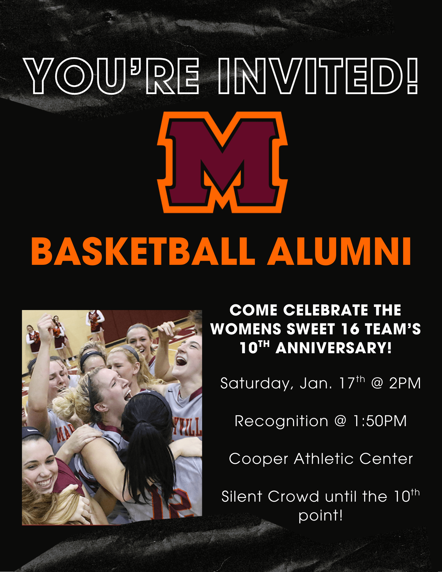 WBB Alumni Night Flyer