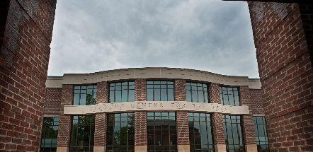 Photo of the front of the Clayton Center for the Arts