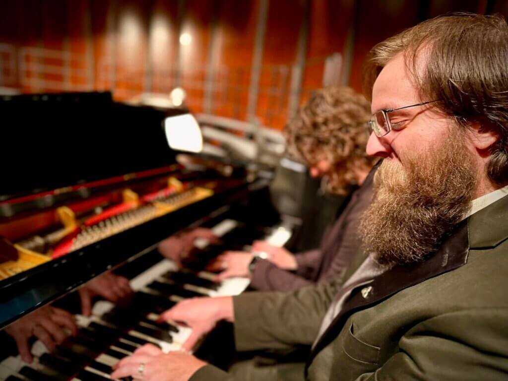 Chase Hatmaker and Dr. Jenny Anderson at the Piano.