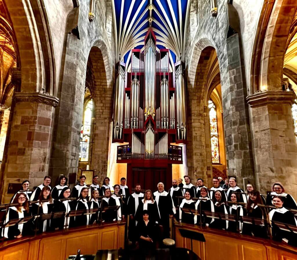 MC Concert Choir in Rosslyn Chapel, May 2023