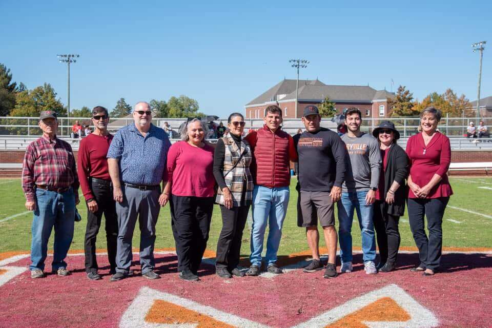 Paul's family Homecoming 2023 half time recognition