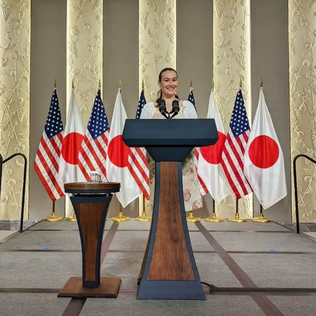 Jessica Joyner at Tokyo Ambassador's Residence