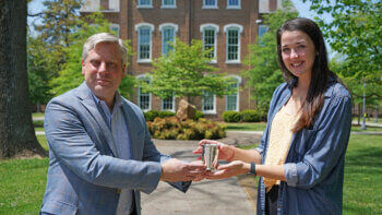 Photo of Dr. Bryan Coker and Anya Dunn