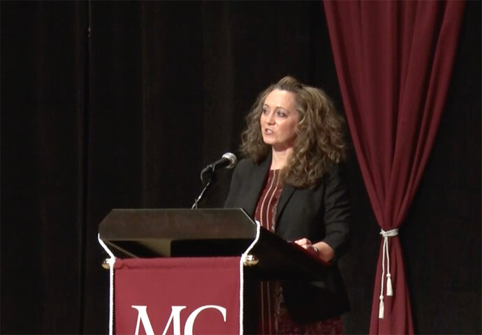 Dr. Melanie Tucker announces Leadership Awards