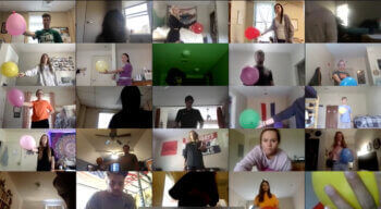 Screen shot of Jeremy Steeves' Zoom class