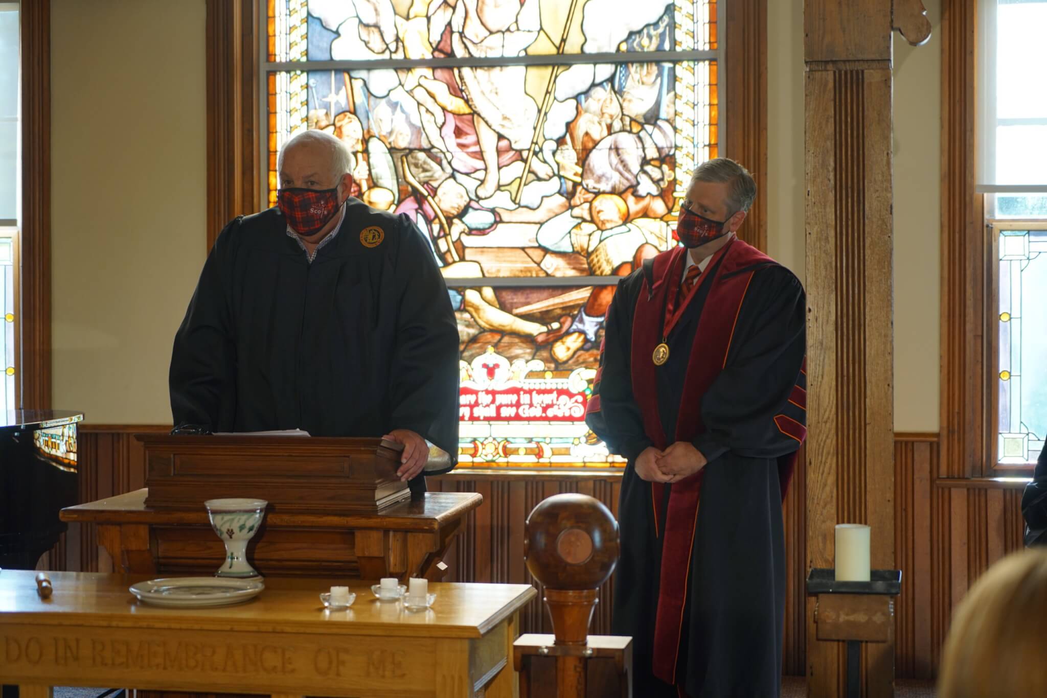 Photo of Cole Piper at Presidential Installation