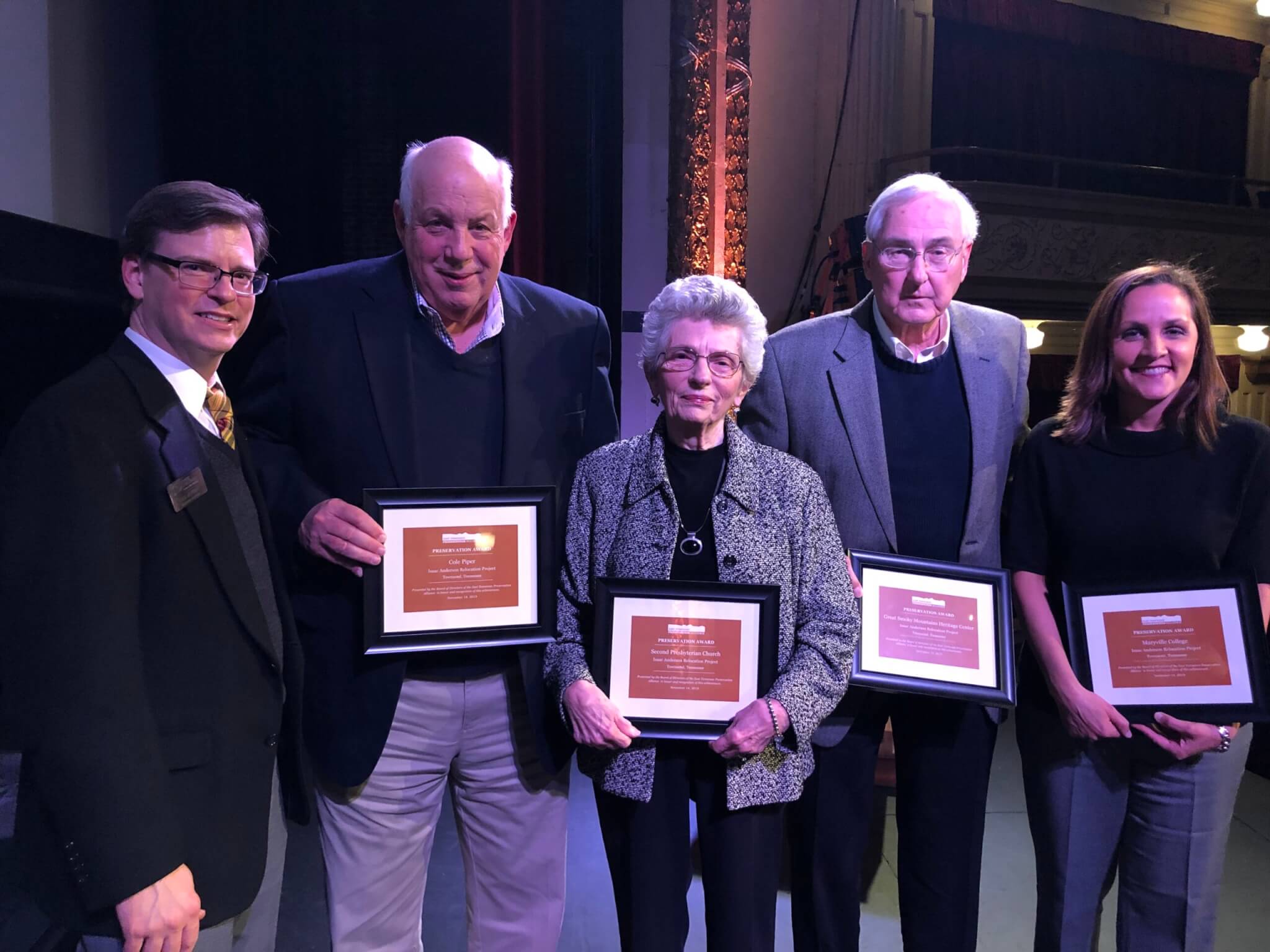 Photo of East TN Preservation Alliance ceremony