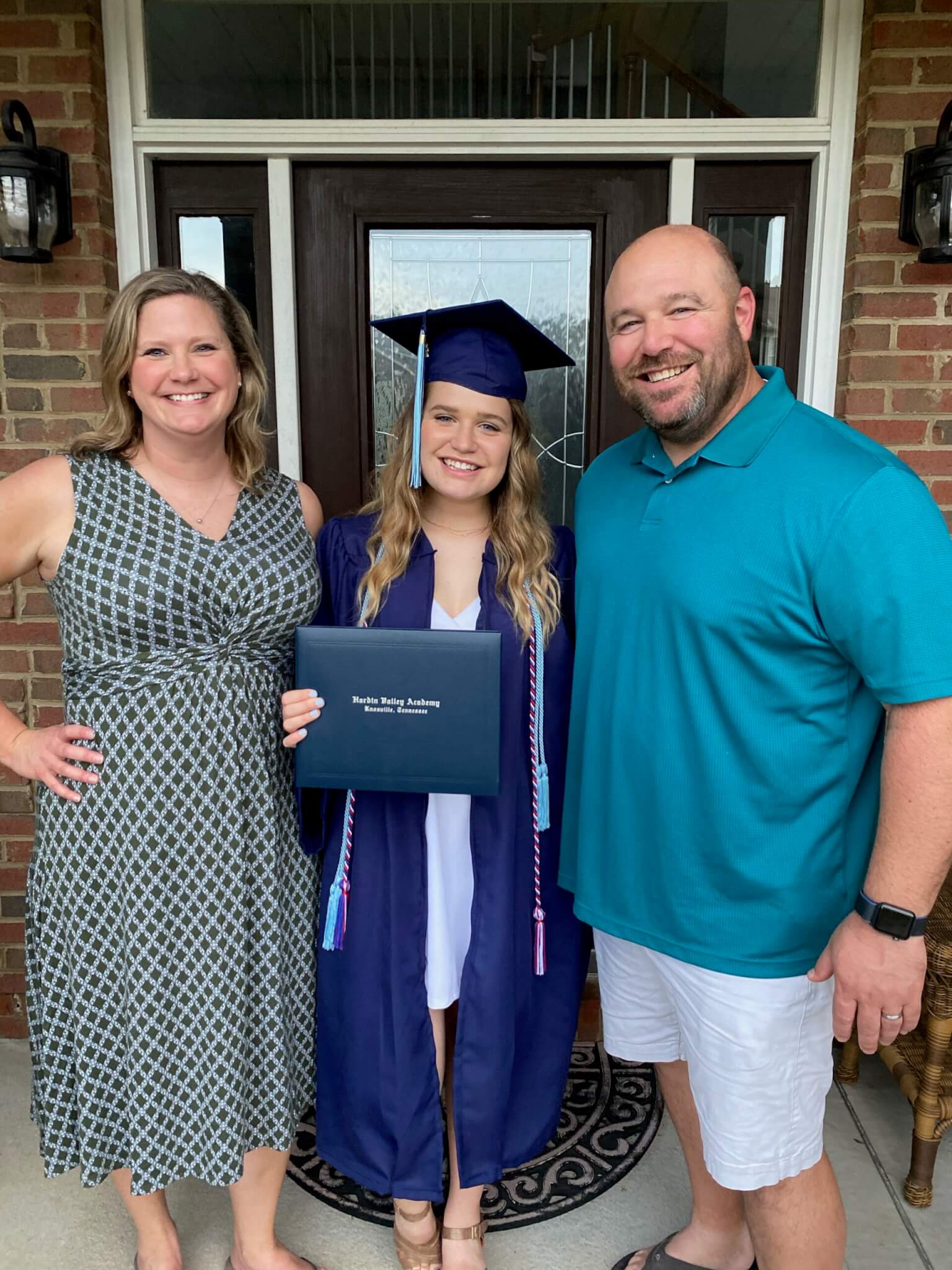 Photo of Katie Brehmer Lay, Natalie Lay and Jason Lay