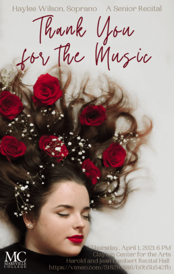 Haylee Wilson recital poster