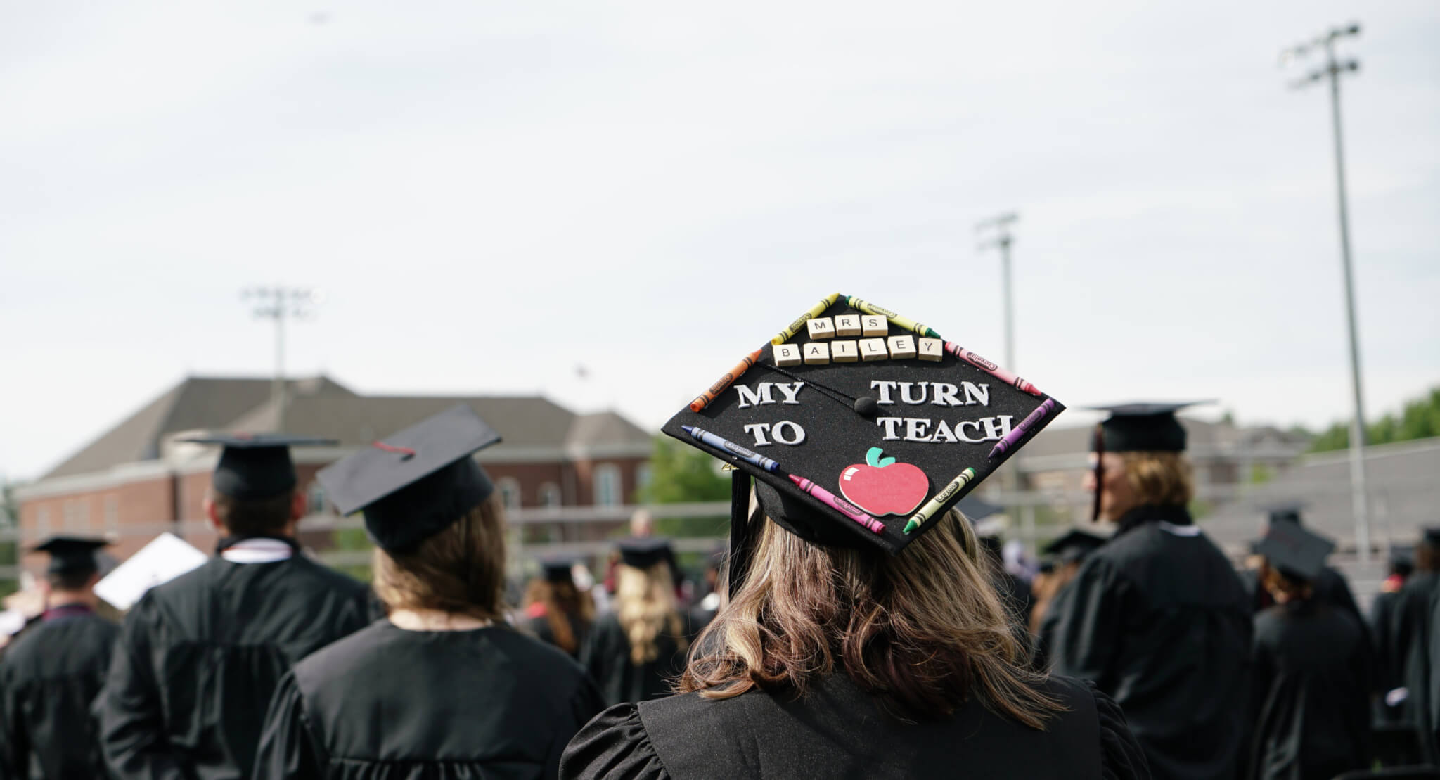 Photo of decorated graduation cap