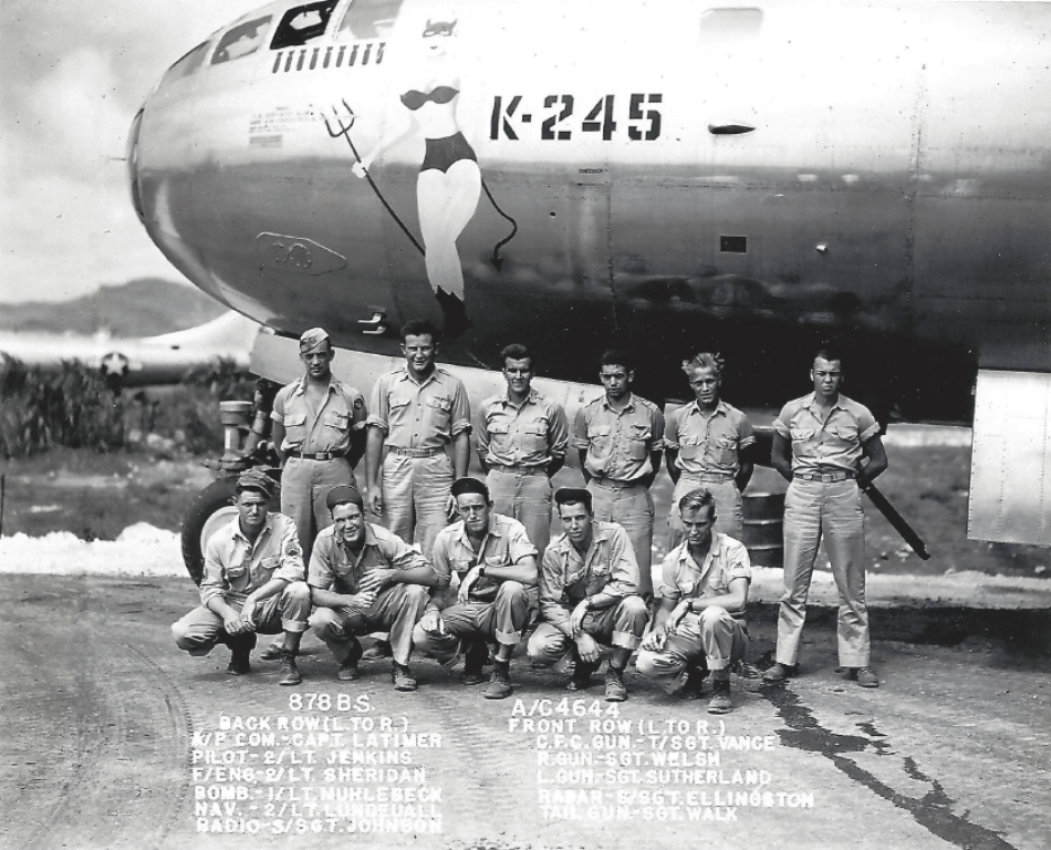 Photo of Obie Jenkins and WW2 squadron