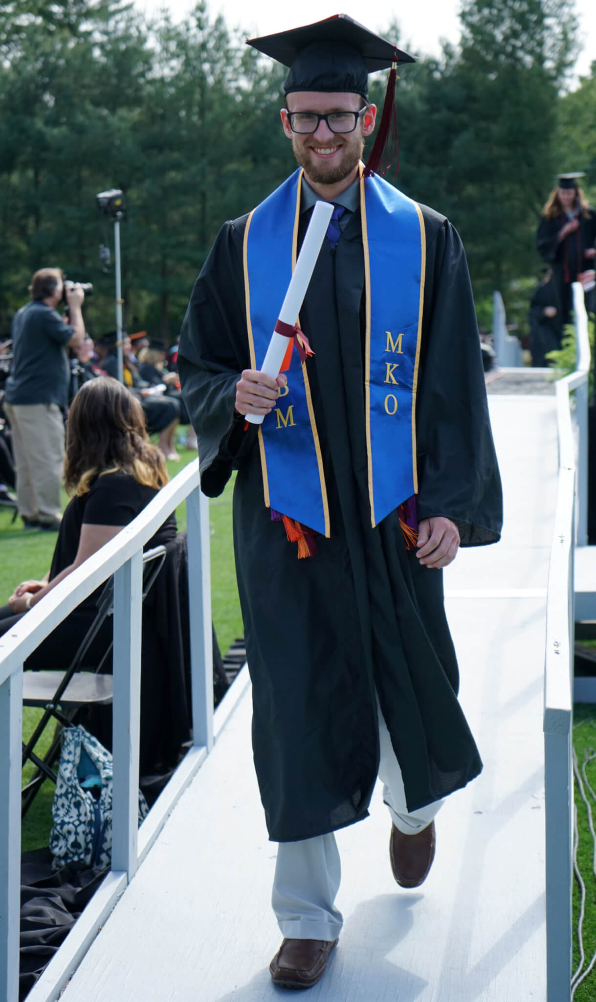 Photo of Ryan Lay '20 at Commencement