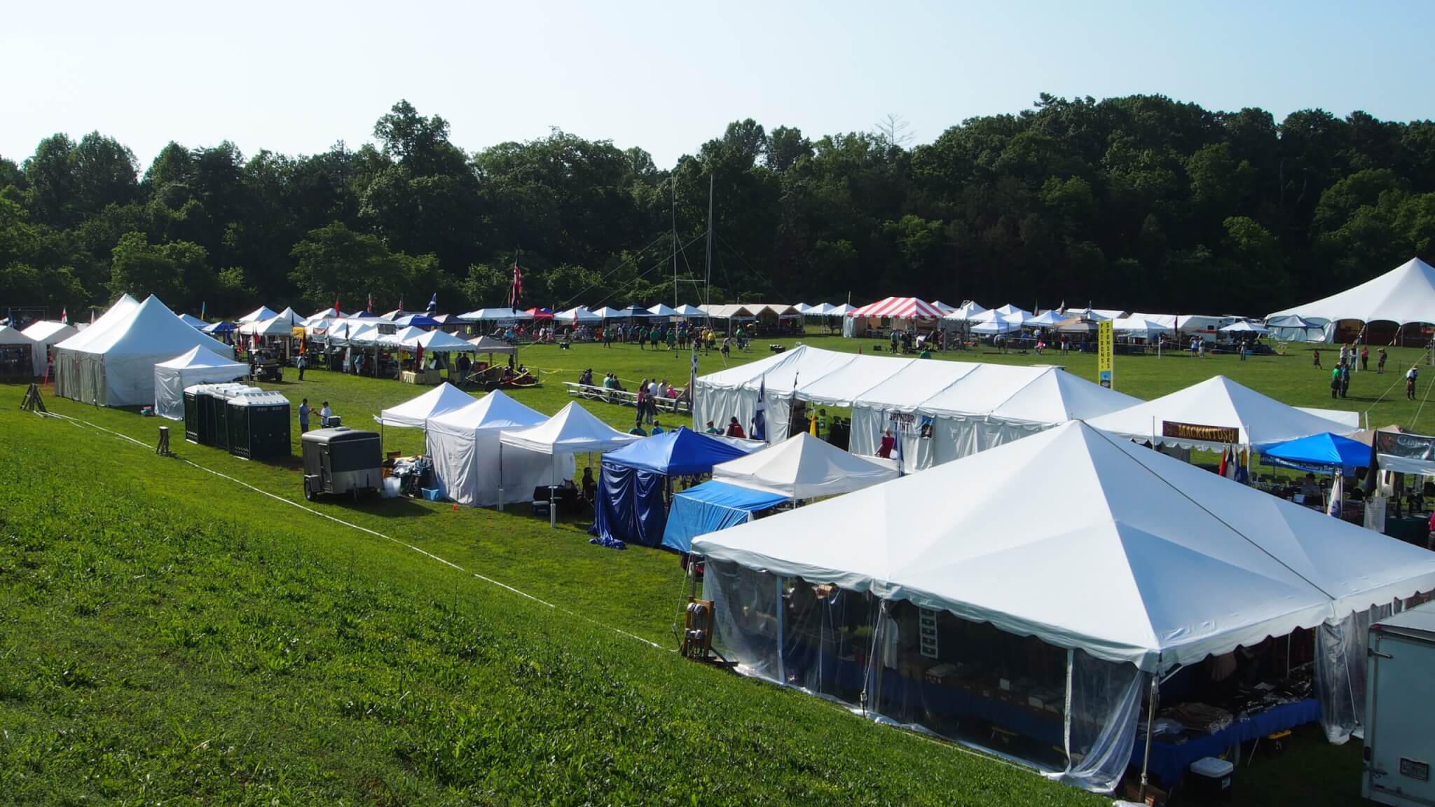 Photo of Scottish Festival set-up