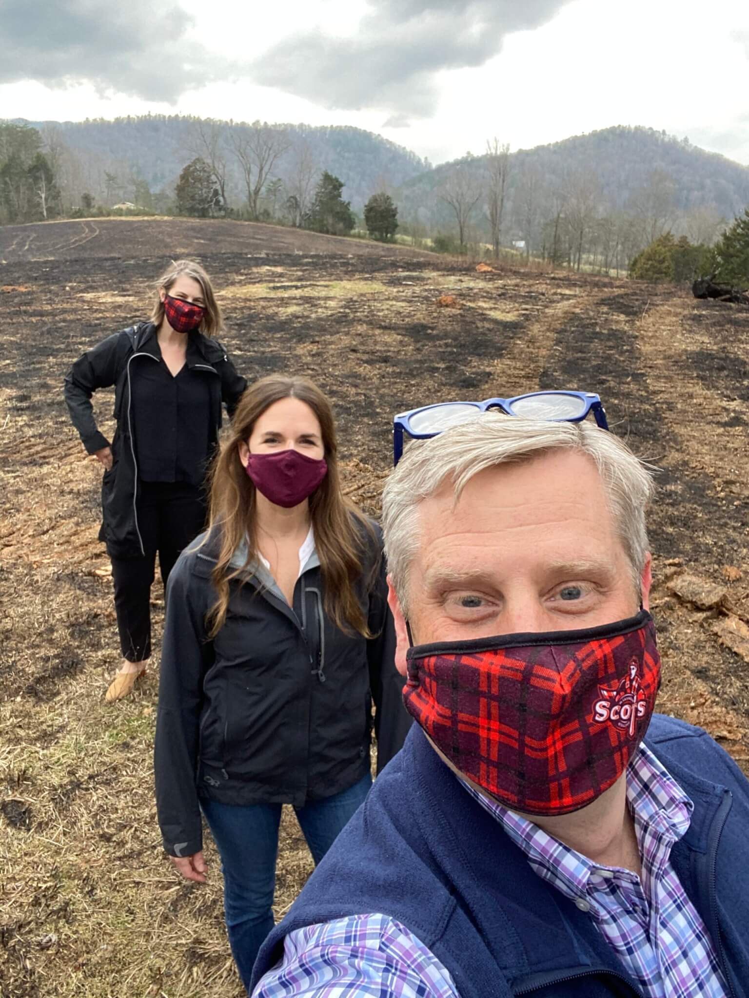 Photo of Dr. Bryan Coker, Christy McDonald Slavick and Catey McClary