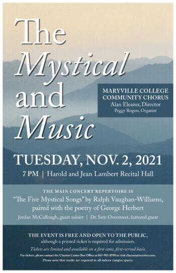 Poster for Community Chorus Concert