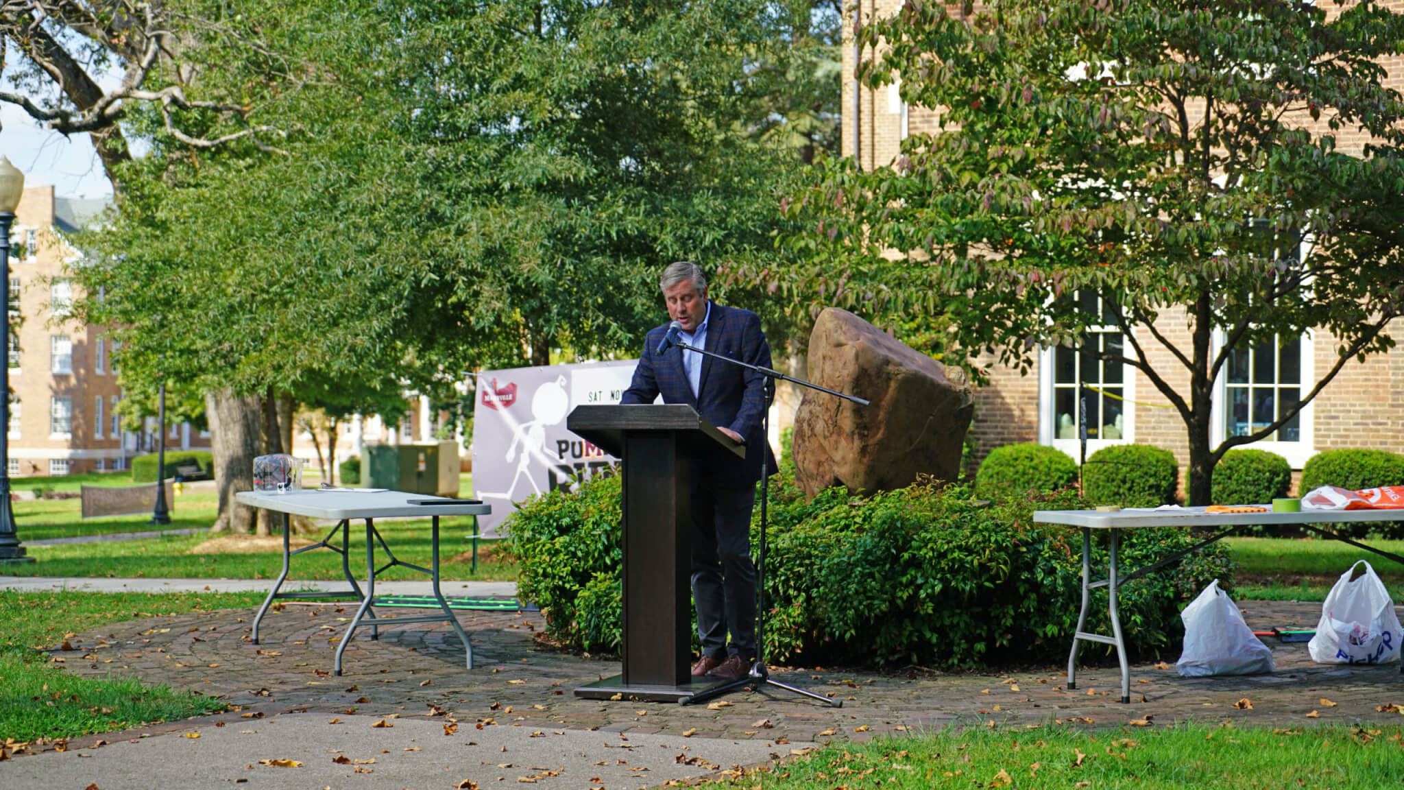 Dr. Bryan Coker at podium