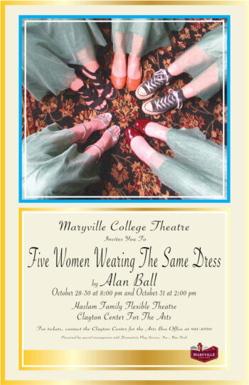Poster for "Five Women Wearing the Same Dress"