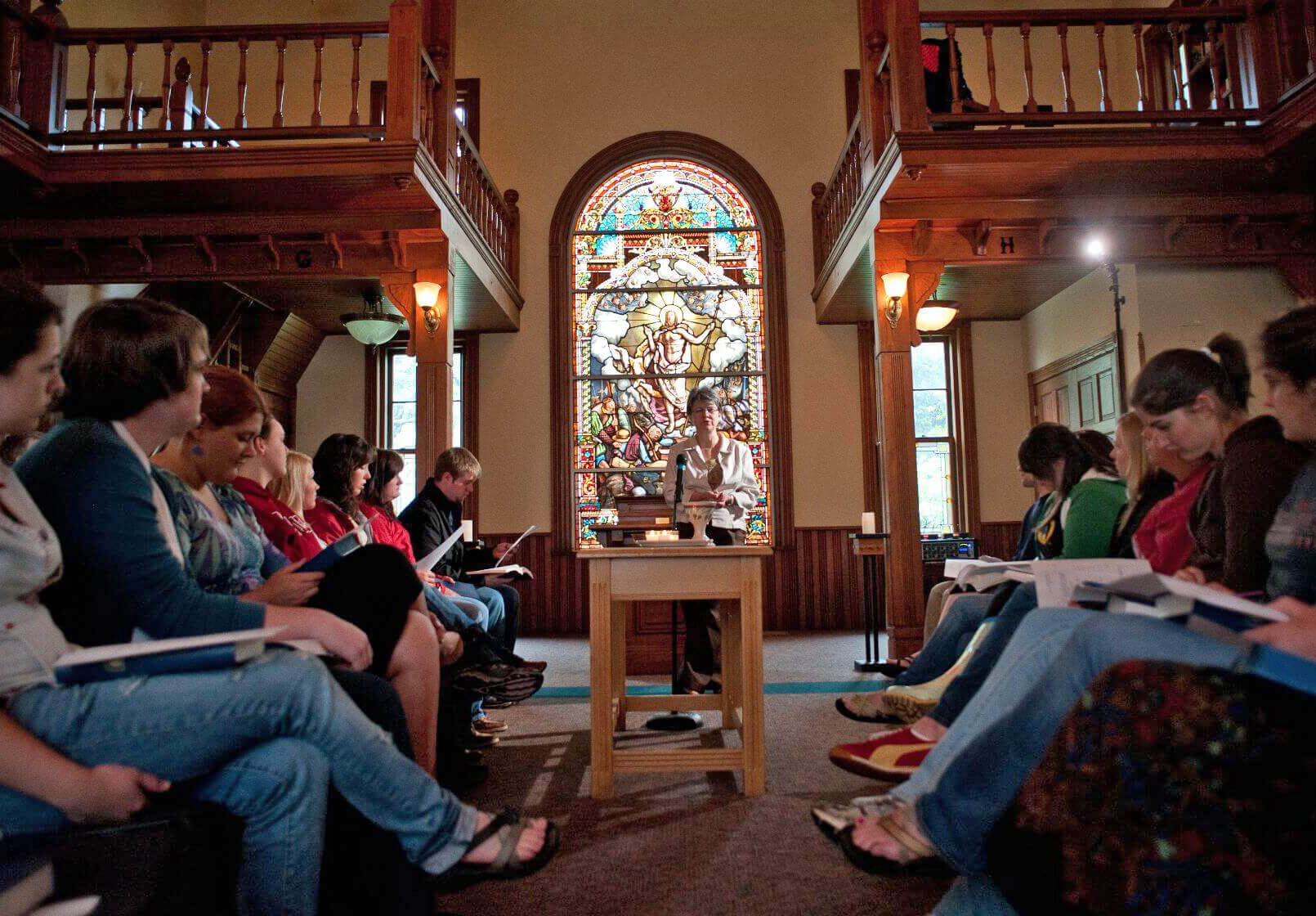 Photo of chapel service