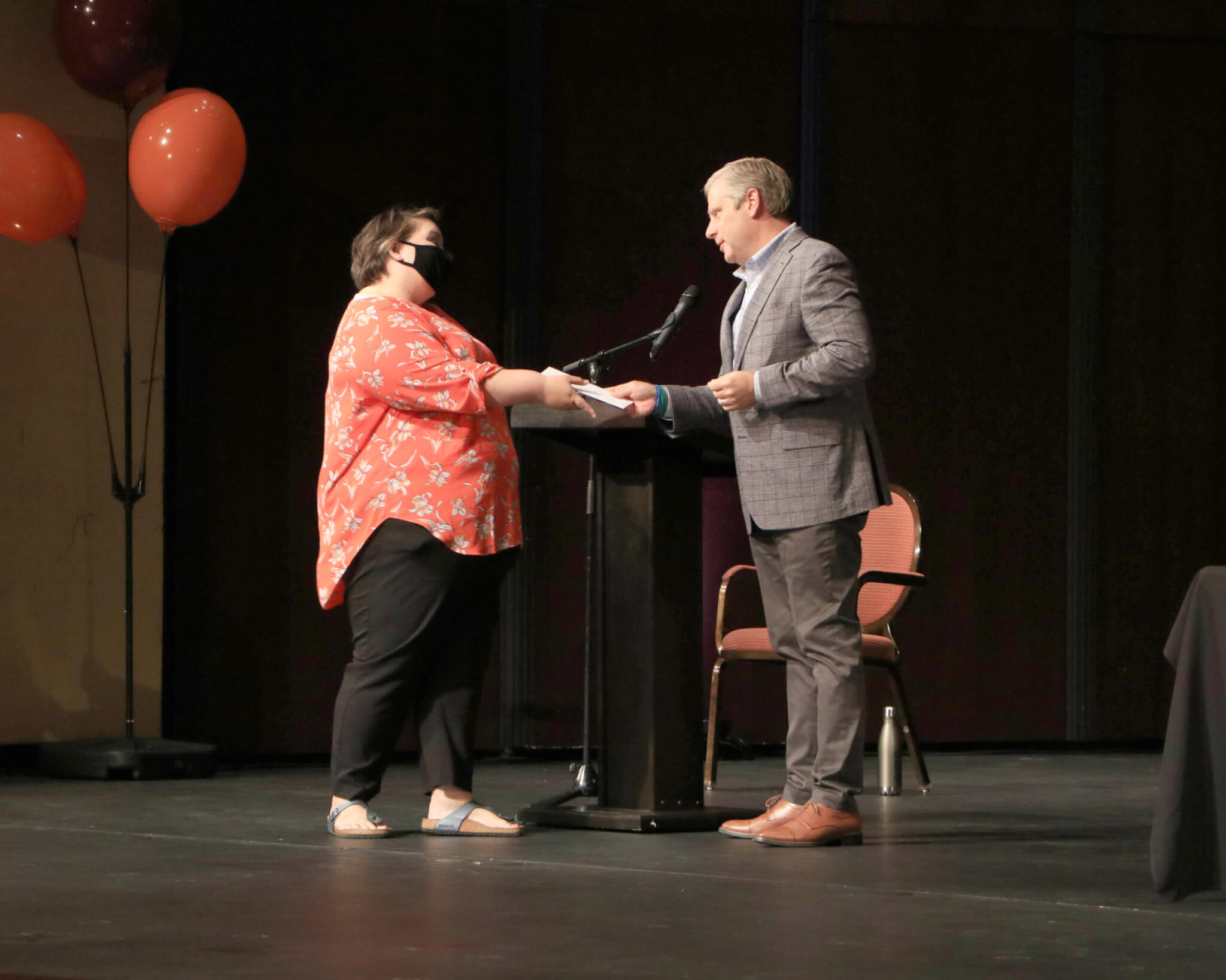 Photo of Kristin Gourley and Dr. Bryan Coker