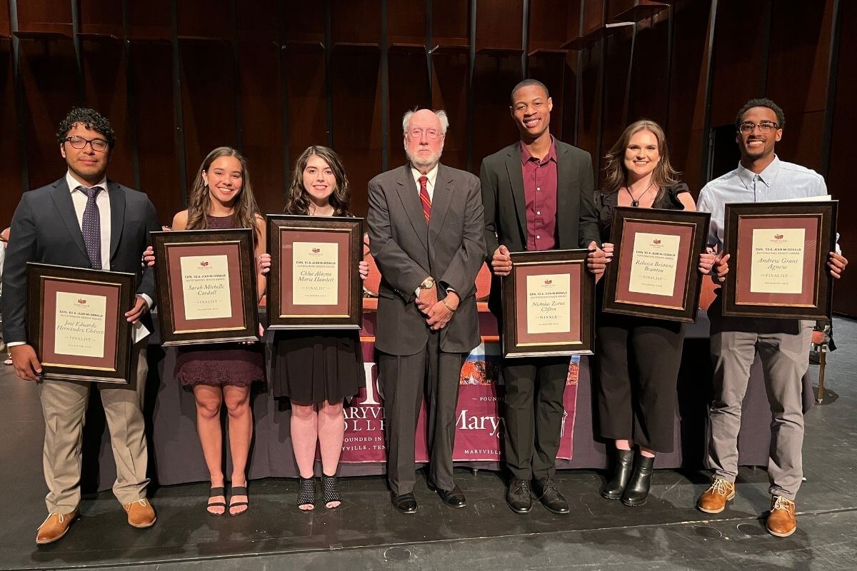 Photo of Carl McDonald and Senior Award finalists