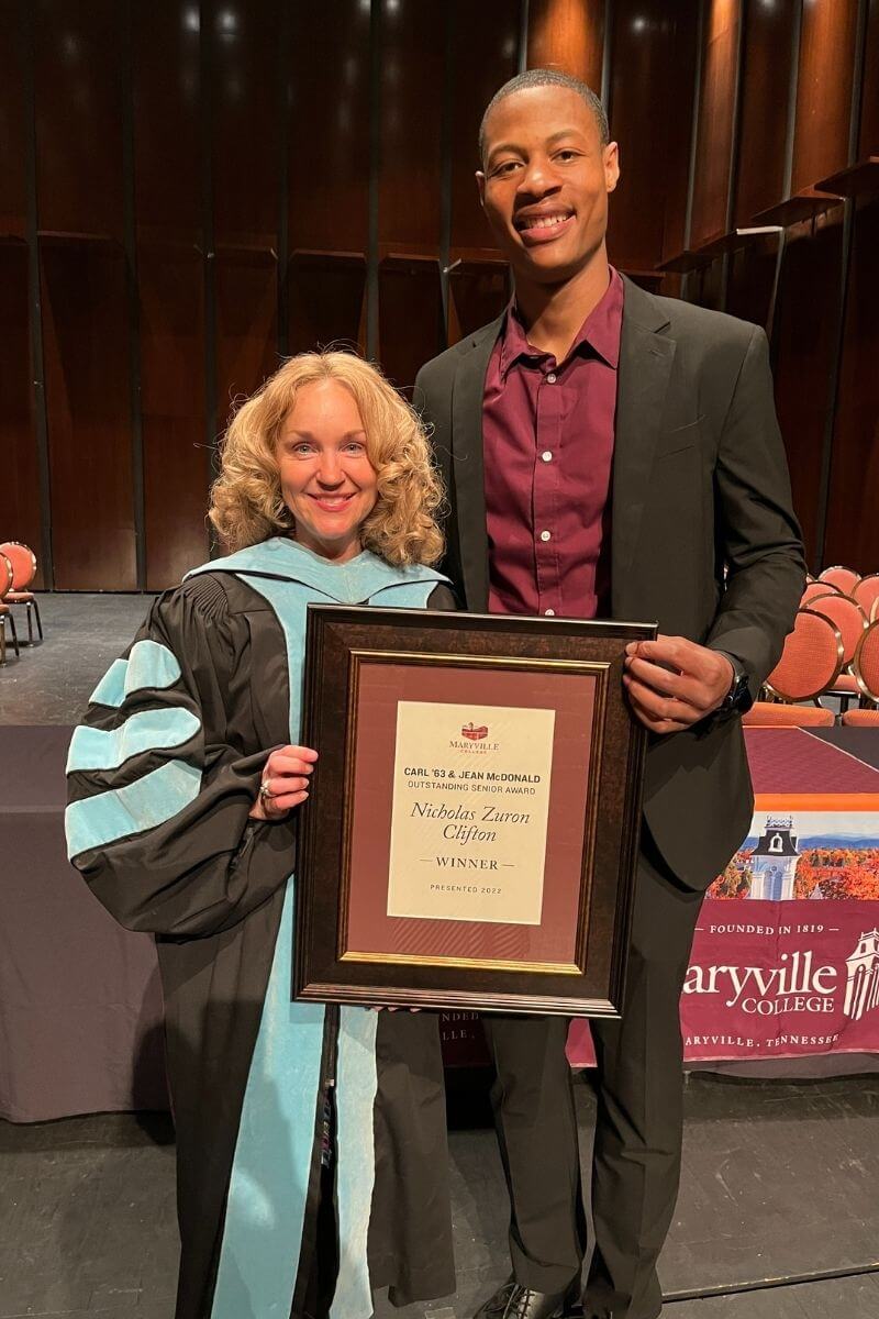 Photo of the Outstanding Senior Award winner