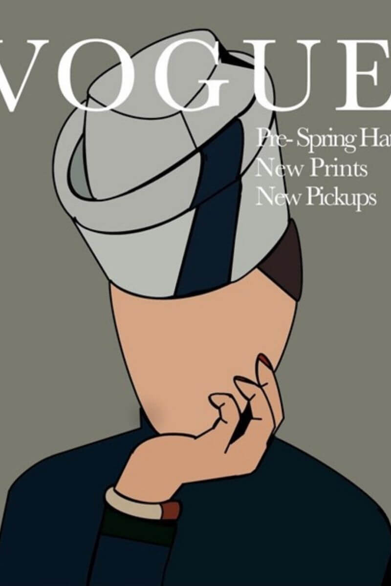 A Vogue magazine cover