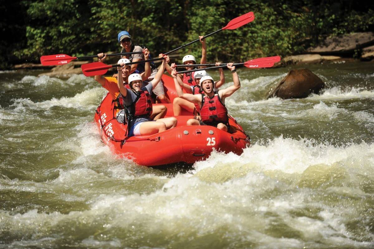 Photo of whitewater rafting