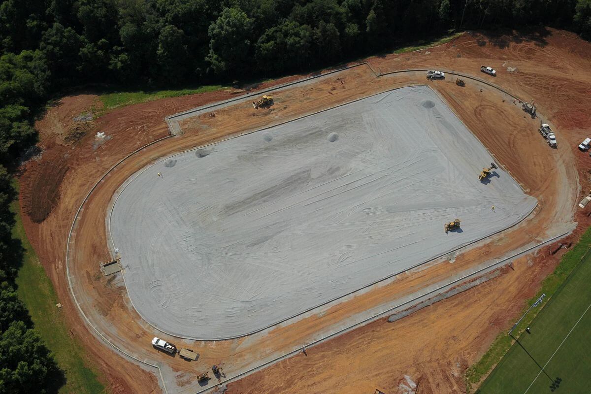 Photo of track construction