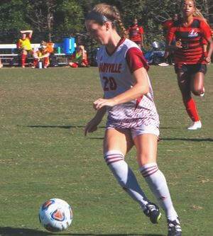 Photo of a female soccer player