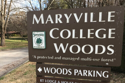 Photo of Maryville College Woods sign