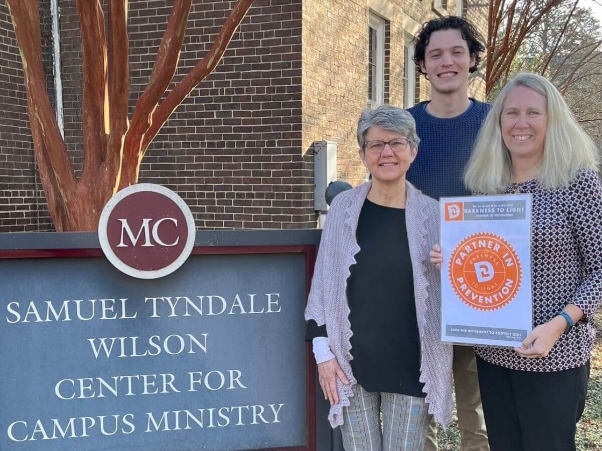Photo of Center for Campus Ministry Partner in Prevention designation
