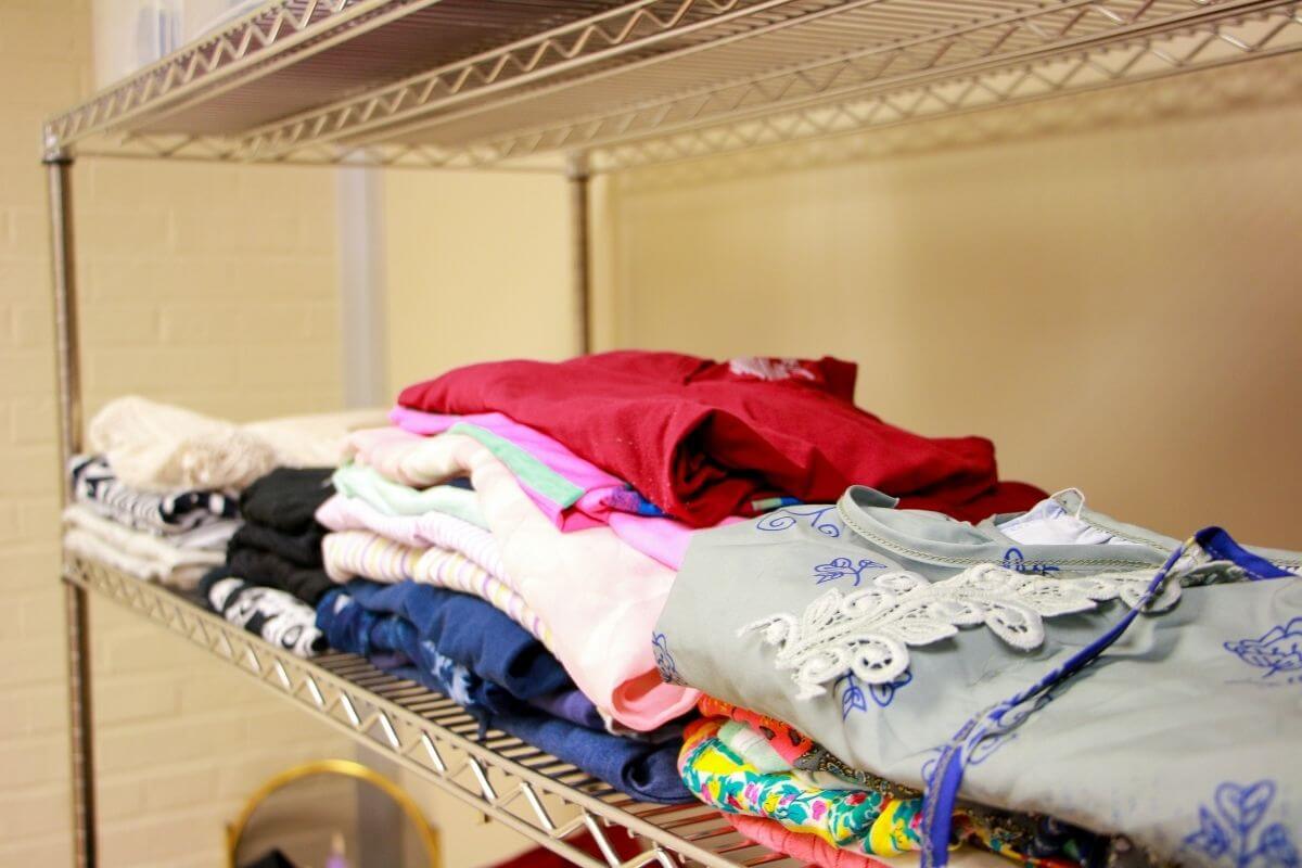 Photo of folded shirts