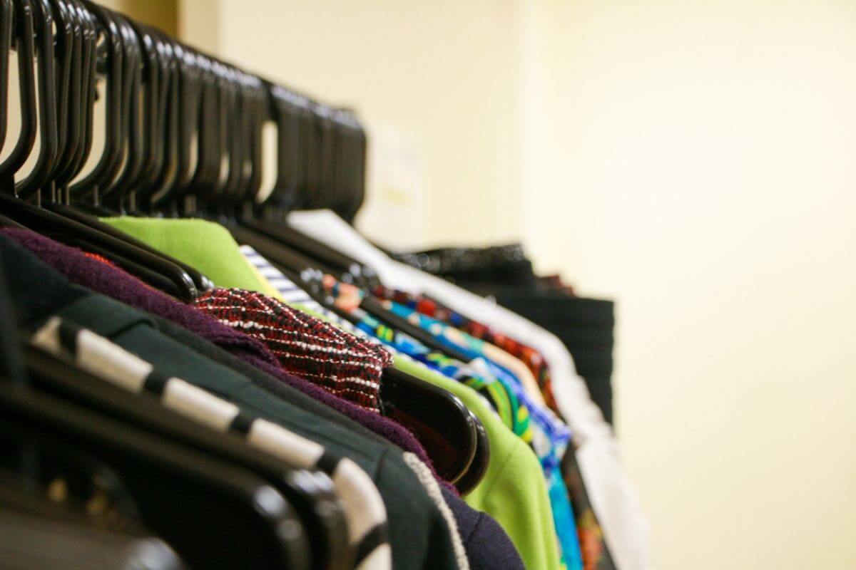 Photo of hanging shirts