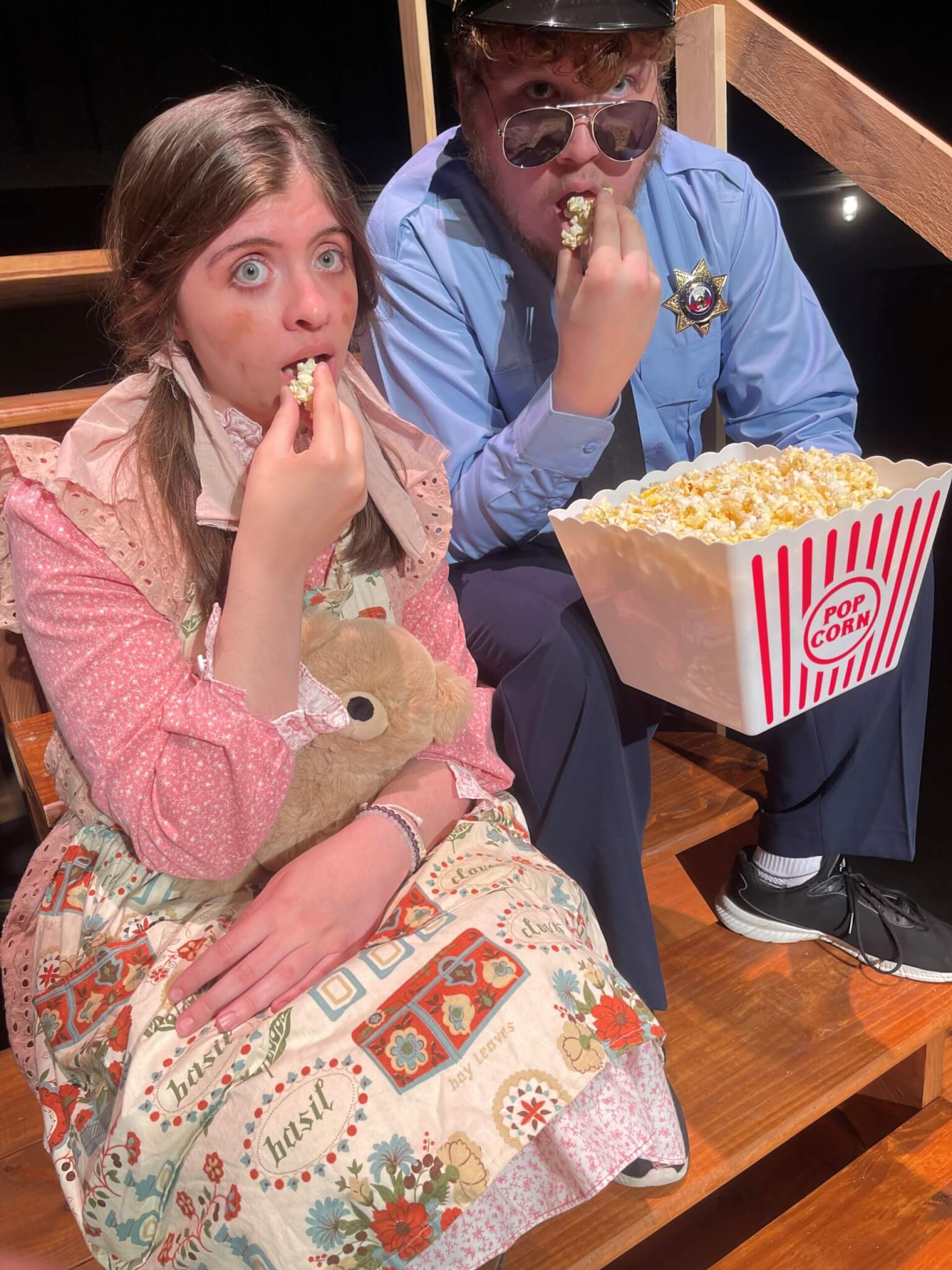 Photo of two MC Theatre actors