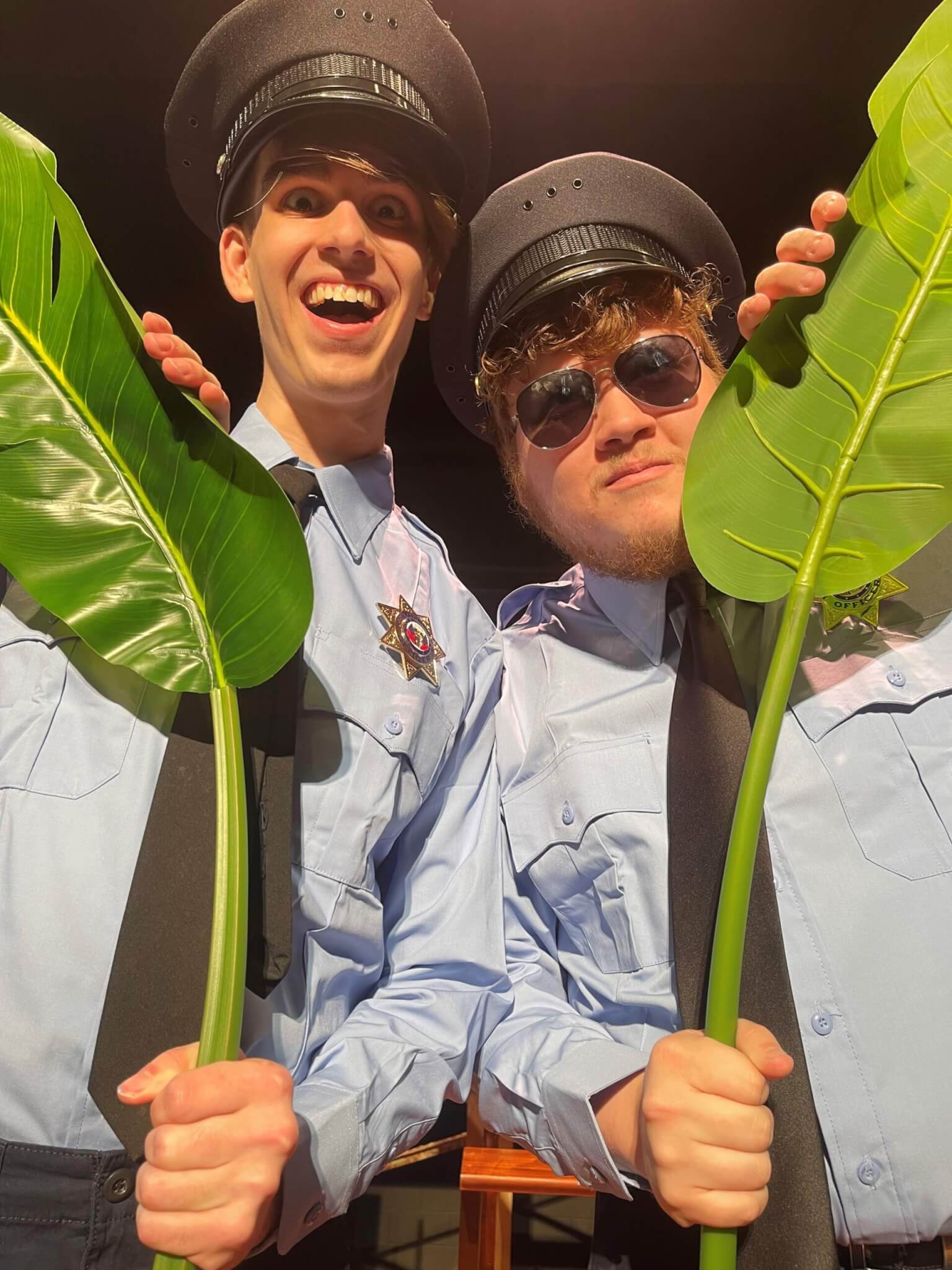 Photo of actors playing cops