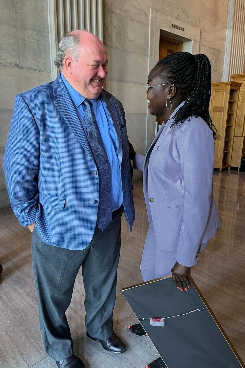 Photo of Bety Asha and Chris Hurley