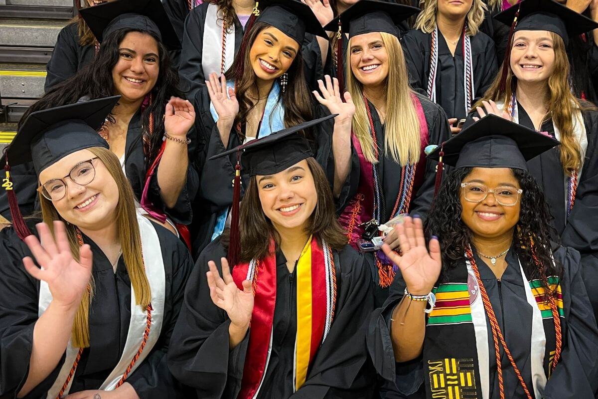 Photo of female graduates