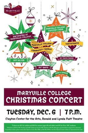Thumbnail of poster promoting Maryville Christmas Concert
