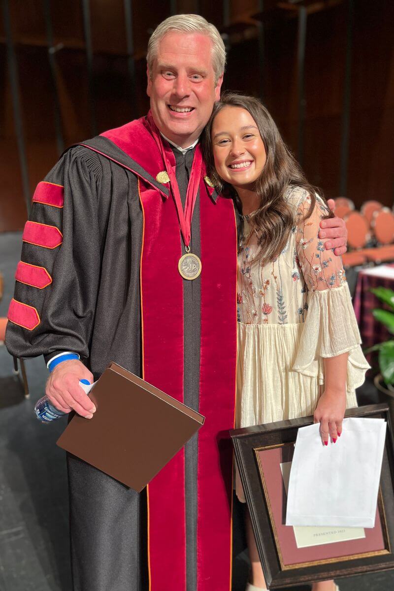 Photo of Dr. Bryan Coker and Maddie Taylor